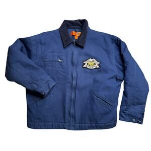 CORNERSTONE BLUE DETROIT STYLE JACKET HOG HARLEY OWNERS GROUP XL EXTRA LARGE